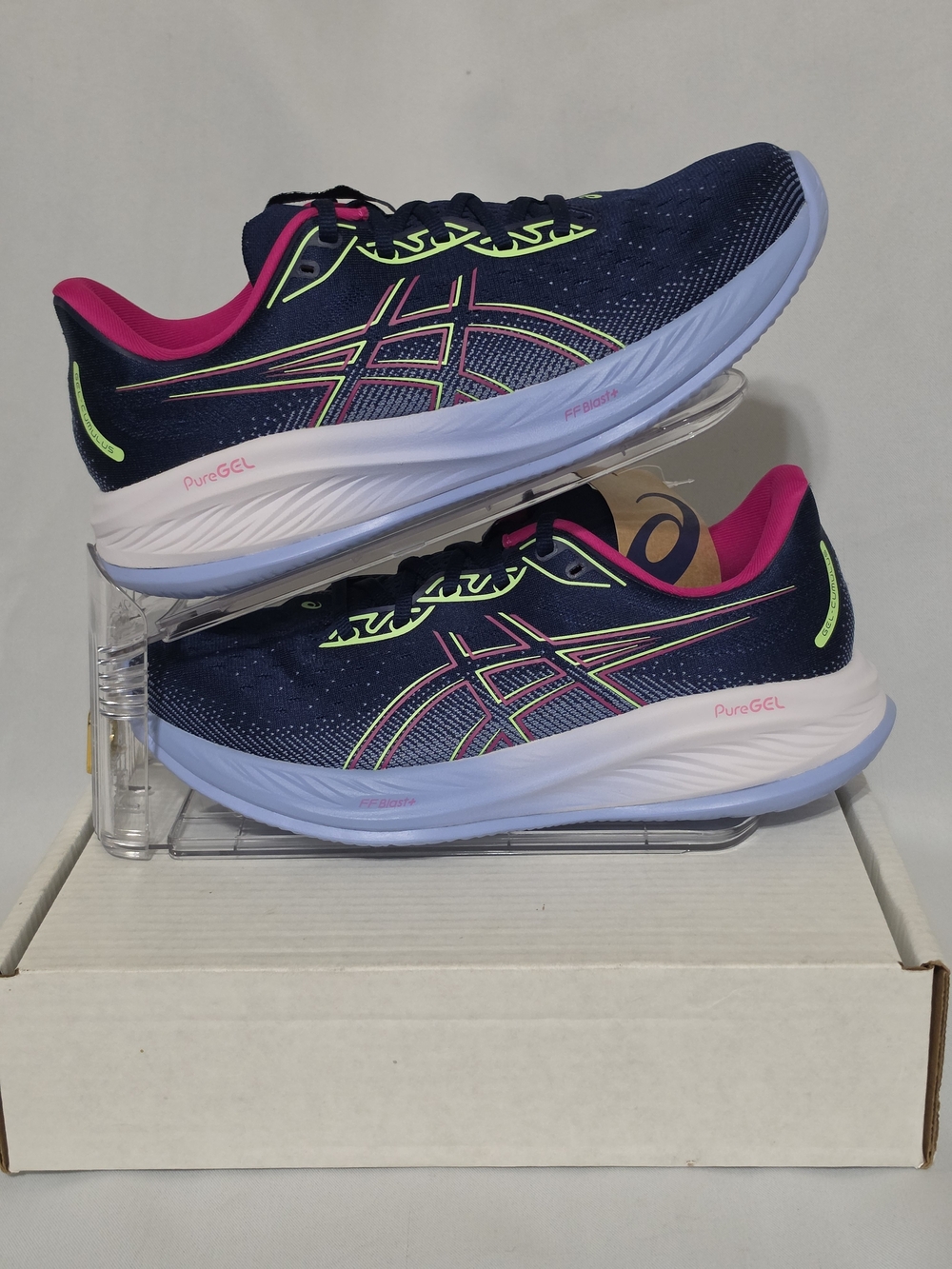 Asics Gel Cumulus 26 Limited Edition Blue Expanse Pink Rave US Women SZ 12 (NWT)